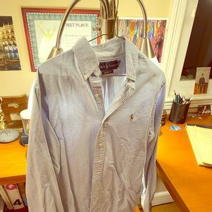 Polo Ralph Lauren Mens S Heather Blue Button Down